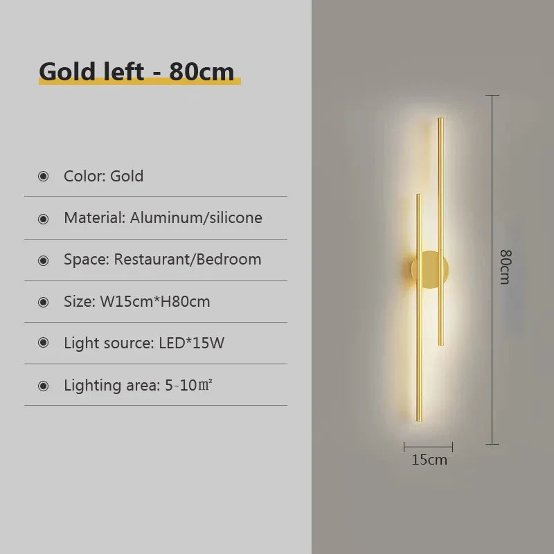 Celine  Double Head Long Strip LED Wall Lamps