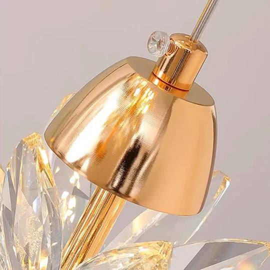 Nordic Crystal Minimalist LED Pendant Lamp – Luxurious Modern Hanging Light