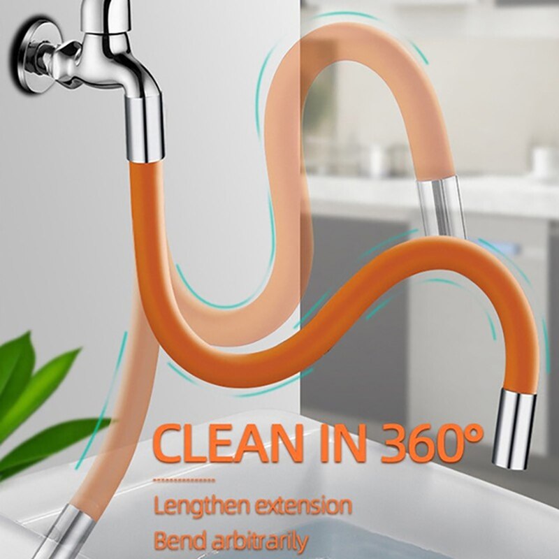 Flexible Direction Rotating Kitchen Faucet Deck Mount Cold Water Faucet Colorful Single Handle One Hole Tap 2 Mode Spray Stream