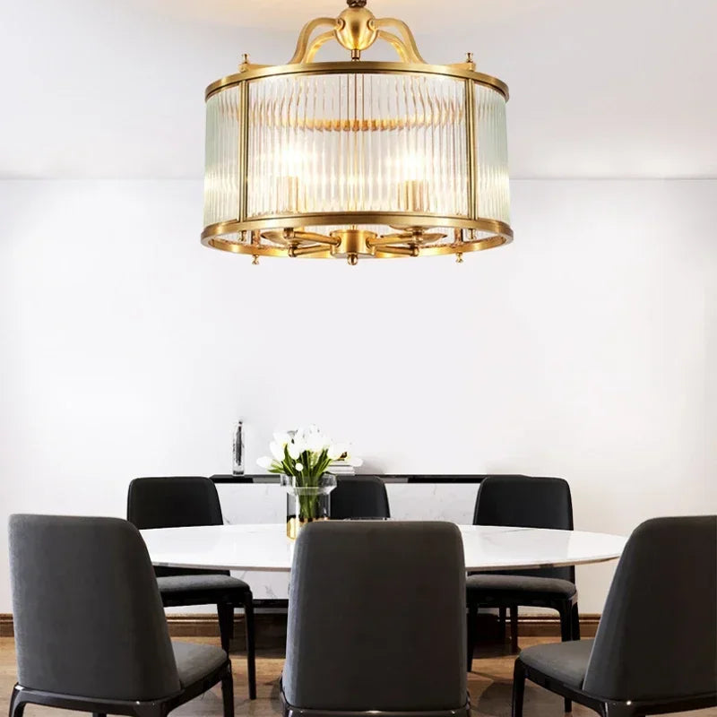 Aria Grayson Golden Glass Chandelier – Golden Glow, Timeless Elegance, Luxurious Light