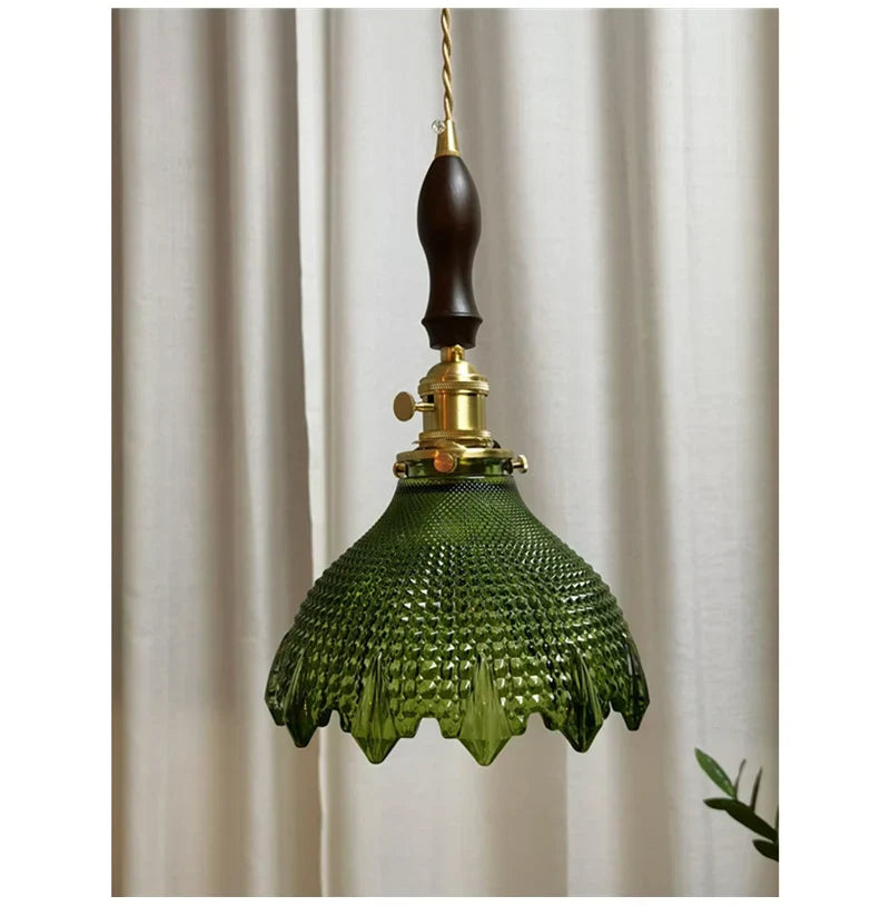 Seraphina – Green Glass Pendant Light for Kitchen Island, Dining, and Home Décor