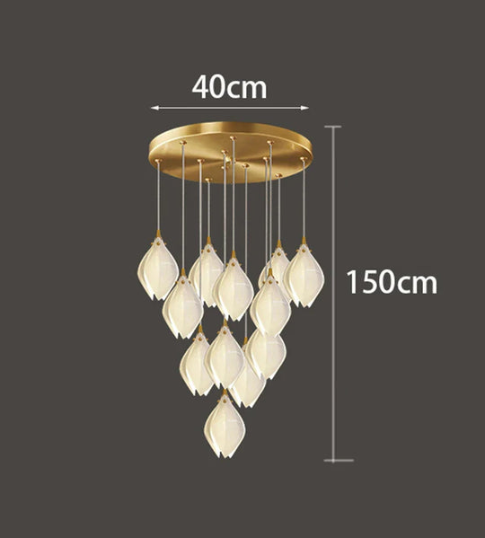 Modern home decor led lights pendant light lamps forstaircase Chandeliers for living room hanging light indoor lighting