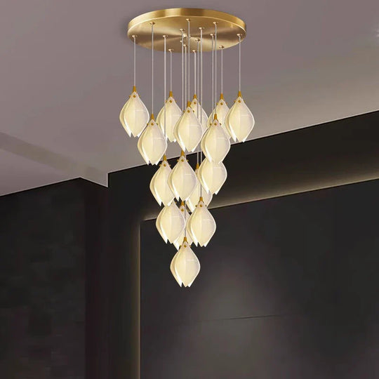 Modern home decor led lights pendant light lamps forstaircase Chandeliers for living room hanging light indoor lighting
