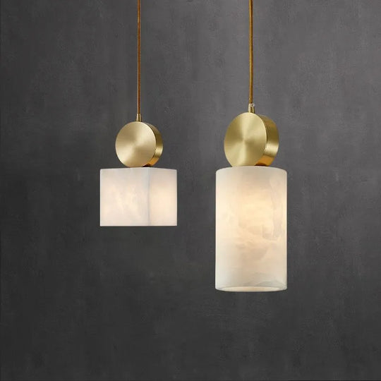 Francesca Nordic Marble Copper LED Pendant Lights