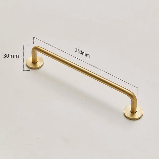 Modern Brass Furniture Bar Handles – Solid Brass Pulls and Towel Bars (7mm)