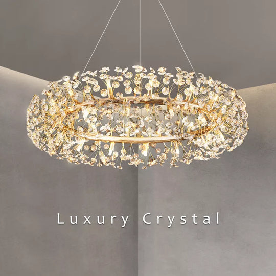 Aurora Crystal Luxury Art Chandelier - Opulent Lighting for Elegant Spaces