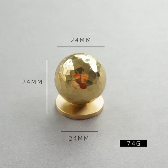 Handmade Brass Hammered Cabinet Handles – Nordic Luxury Pulls