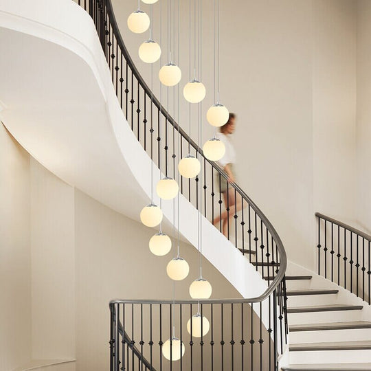 Gemma Staircase Chandelier – Illuminate with Warm, Inviting Light