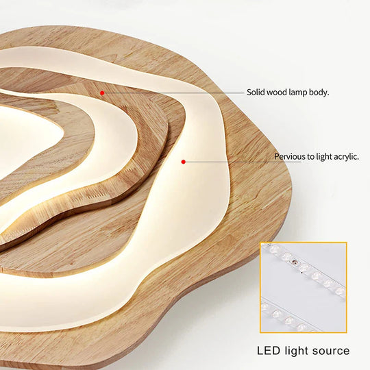 Zayden Wooden ceiling light: Illuminate with Elegance and Efficiency