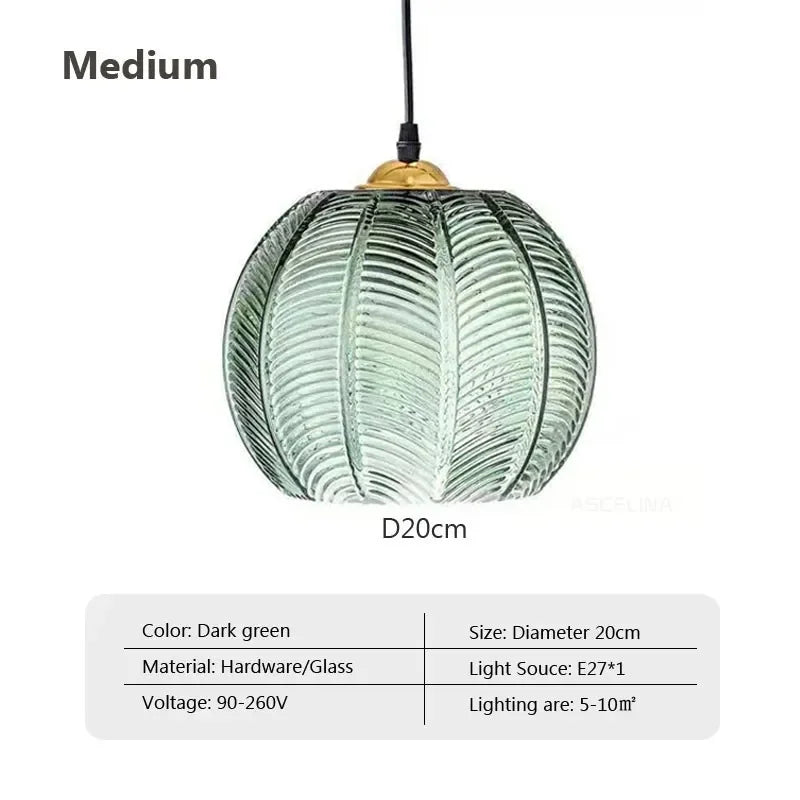 Sylvara – Nordic Glass Pendant Light for Bedroom, Living Room, and Kitchen Island