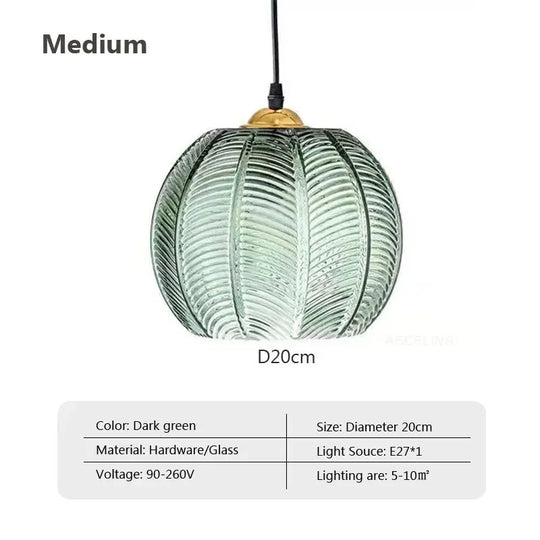 Sylvara – Nordic Glass Pendant Light for Bedroom, Living Room, and Kitchen Island
