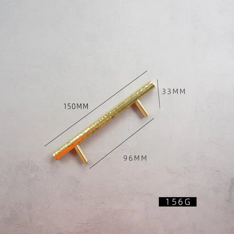 Handmade Brass Hammered Cabinet Handles – Nordic Luxury Pulls