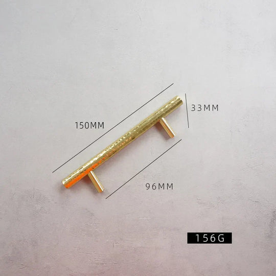 Handmade Brass Hammered Cabinet Handles – Nordic Luxury Pulls