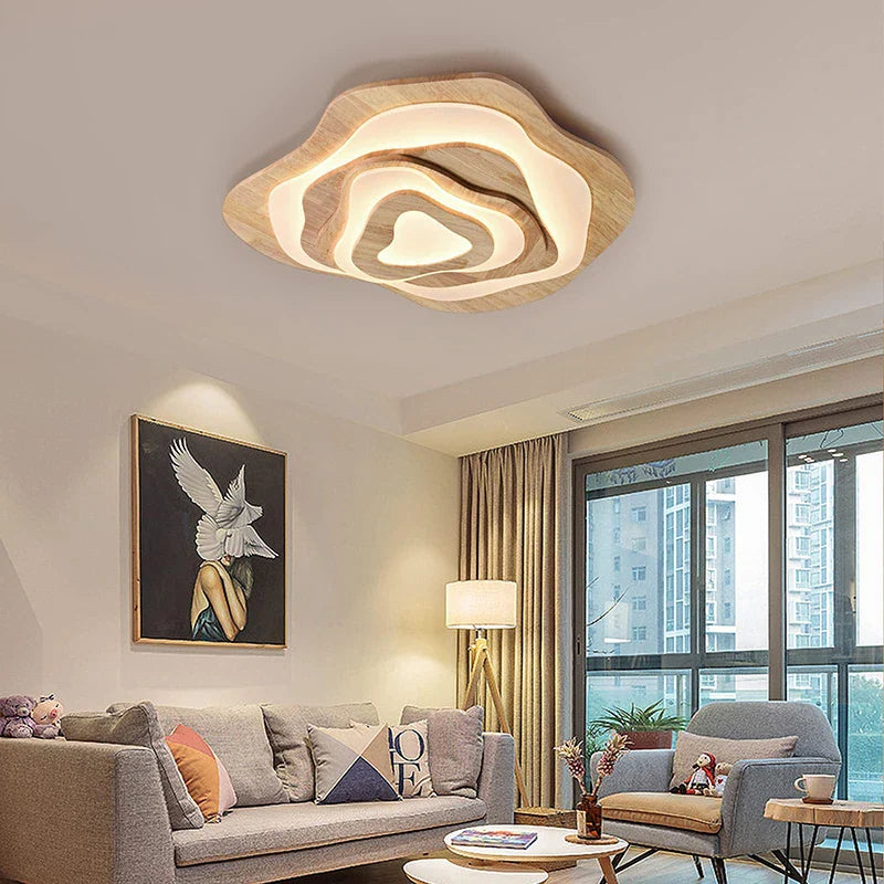 Zayden Wooden ceiling light: Illuminate with Elegance and Efficiency