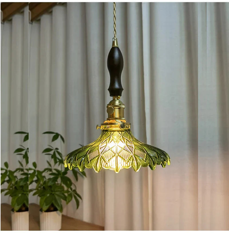 Seraphina – Green Glass Pendant Light for Kitchen Island, Dining, and Home Décor
