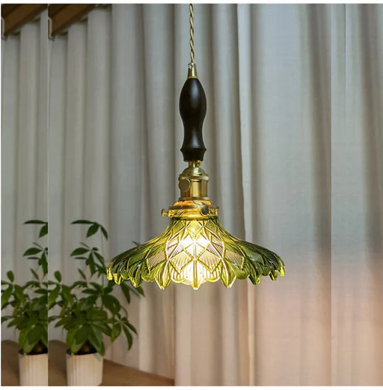 Seraphina – Green Glass Pendant Light for Kitchen Island, Dining, and Home Décor