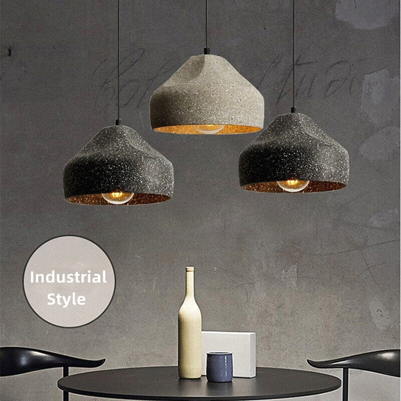 Liliana Cement Pendant Light Industrial Style