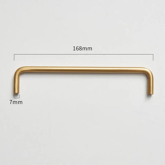 Modern Brass Furniture Bar Handles – Solid Brass Pulls and Towel Bars (7mm)