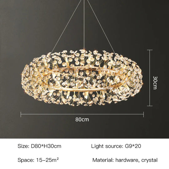 Aurora Crystal Luxury Art Chandelier - Opulent Lighting for Elegant Spaces