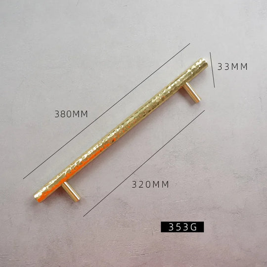 Handmade Brass Hammered Cabinet Handles – Nordic Luxury Pulls