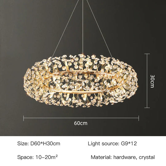 Aurora Crystal Luxury Art Chandelier - Opulent Lighting for Elegant Spaces