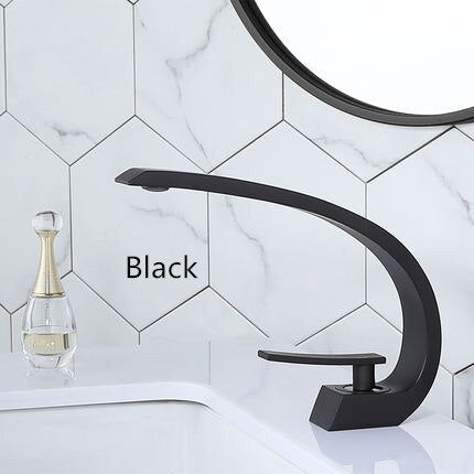 Bathroom faucet Rose Gold widespread Basin faucet Black Tap luxury Gold Basin Mixer Hot And Cold shower room sink Faucet