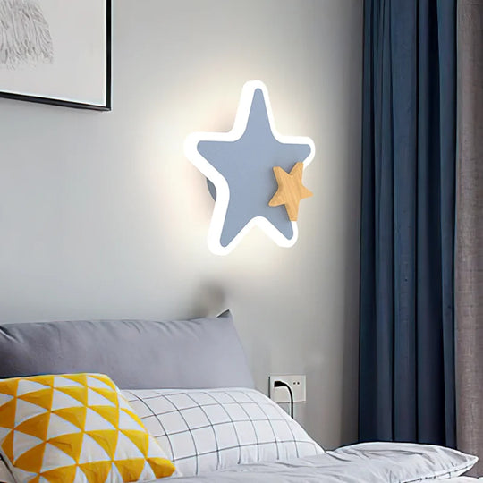 Cartoon Rocket LED Wall Lamp – Whimsical Lighting for Kids