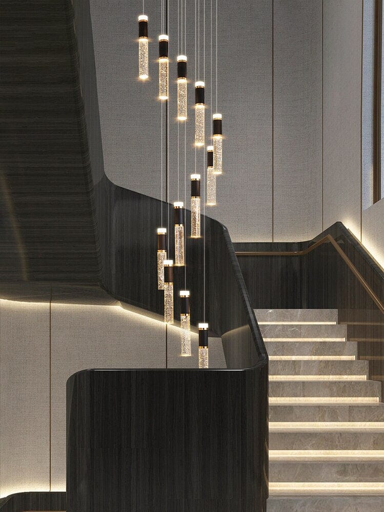 Cecilia Luxury Crystal Staircase Chandelier – Elegant Illumination for Your Staircase