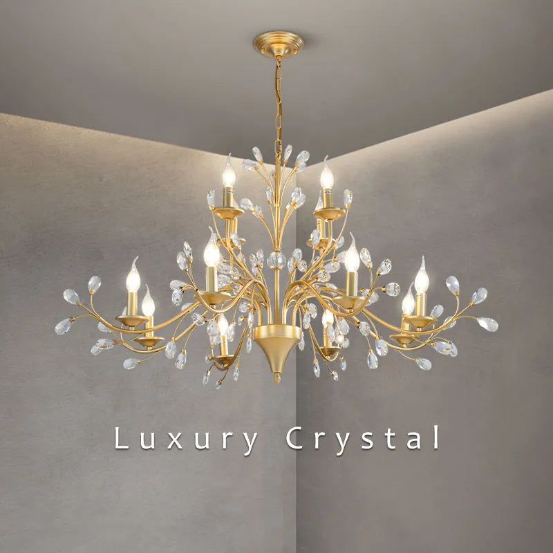 Genesis Retro Crystal LED Chandelier – Illuminate Your Space with Timeless Elegance