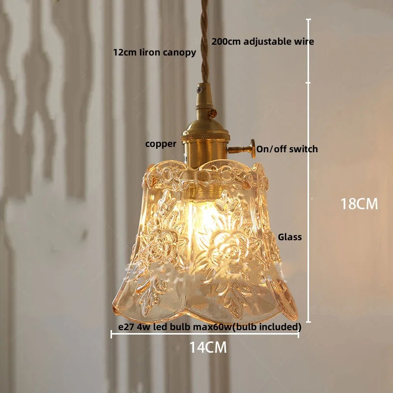 Lucien – Modern Clear Glass Pendant Light for Living Room, Restaurant, and Café