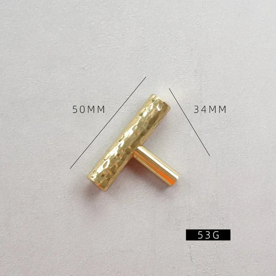 Handmade Brass Hammered Cabinet Handles – Nordic Luxury Pulls