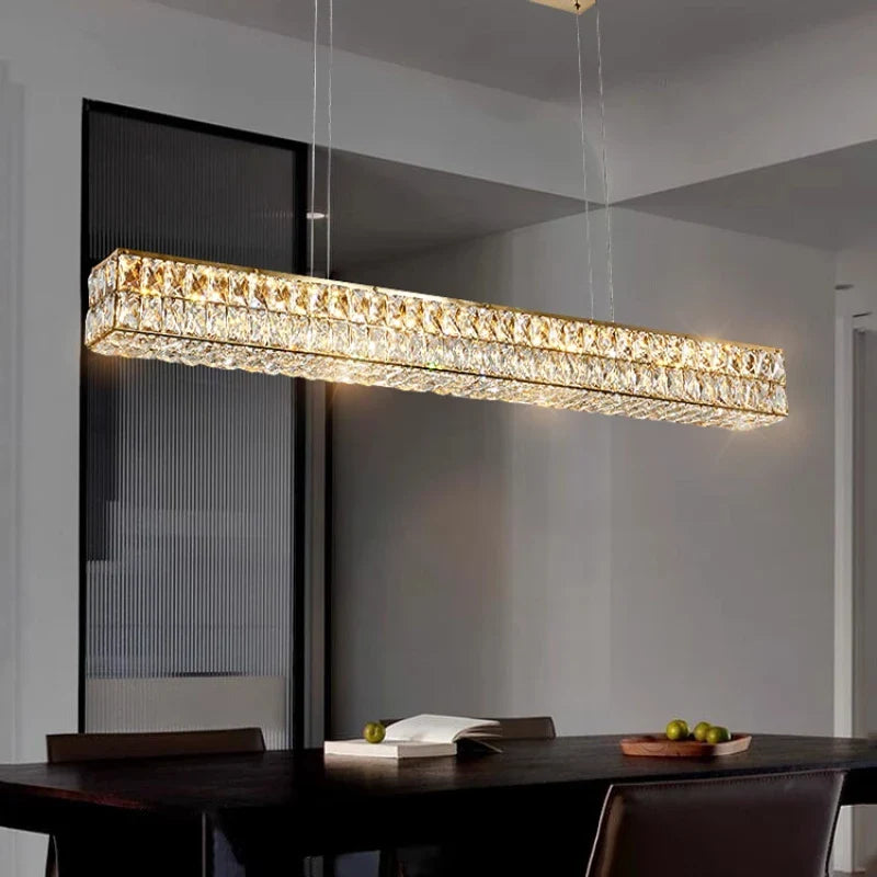 Cressida Crystal Linear Pendant Light