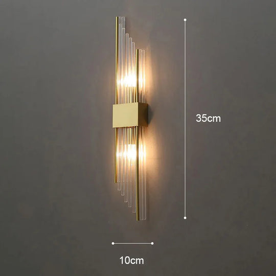 Modern LED Luxury Crystal Wall Lights Gold Home Indoor Wall Sconces Living Room Bedroom Background Decor Wall Lamp Bedside Light