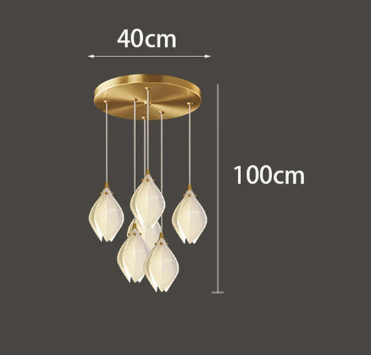Modern home decor led lights pendant light lamps forstaircase Chandeliers for living room hanging light indoor lighting