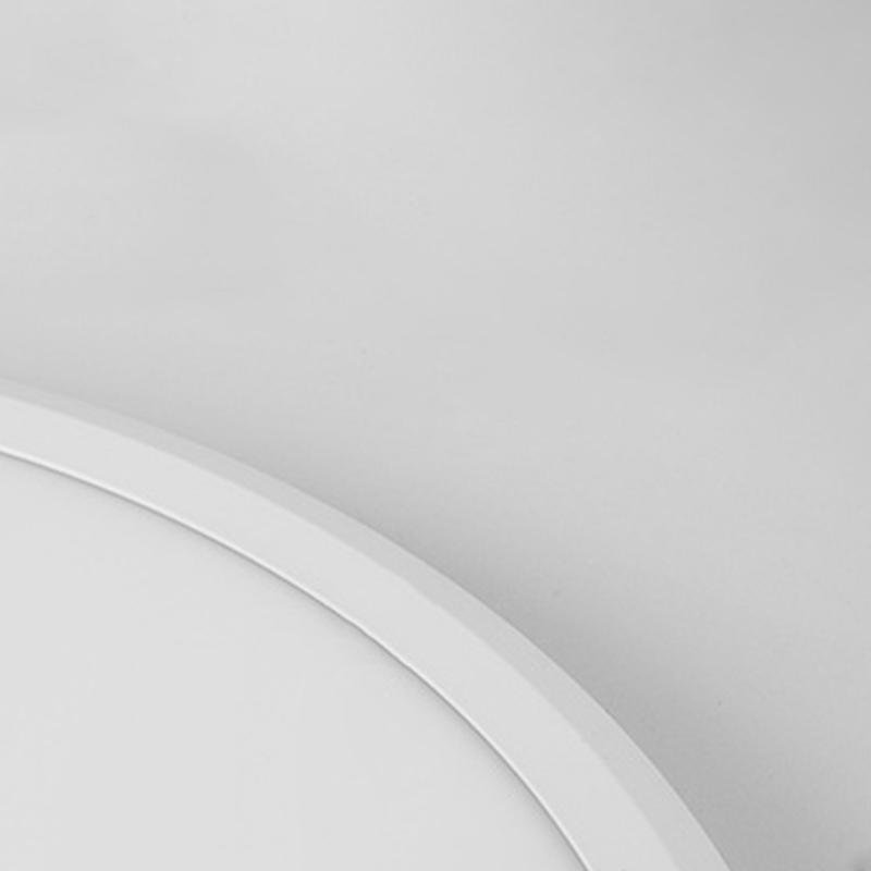 Minimalist Black Circle Industrial Flush Mount Ceiling Light