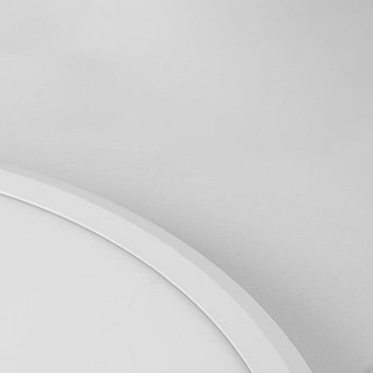 Minimalist Black Circle Industrial Flush Mount Ceiling Light