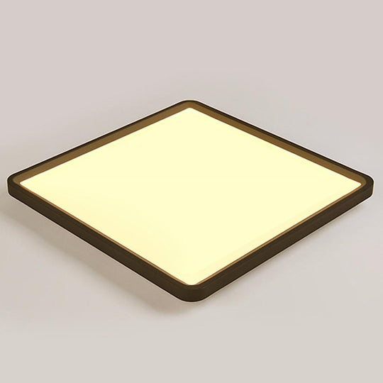 Modern Flat Square Black Flush Mount Ceiling Lights
