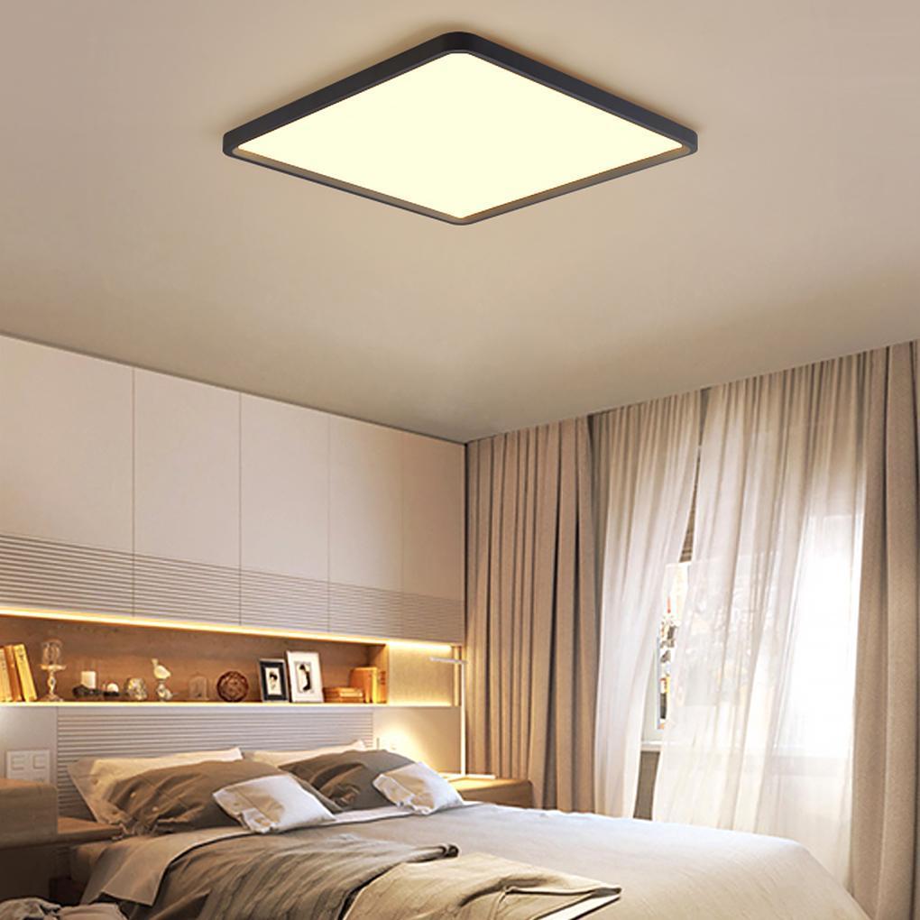 Modern Flat Square Black Flush Mount Ceiling Lights