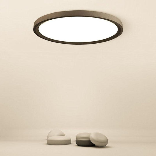 Black/White Nordic Industrial LED Flush Mount Ceiling Light
