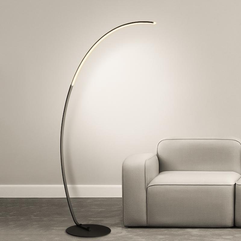 Modern LED Arc Floor Lamp with Remote Control