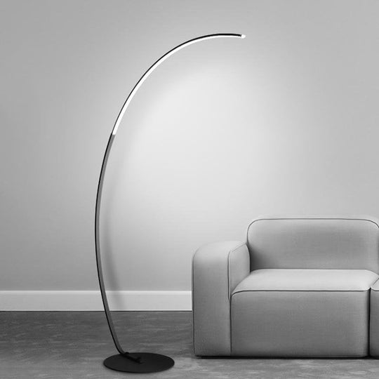 Modern LED Arc Floor Lamp with Remote Control