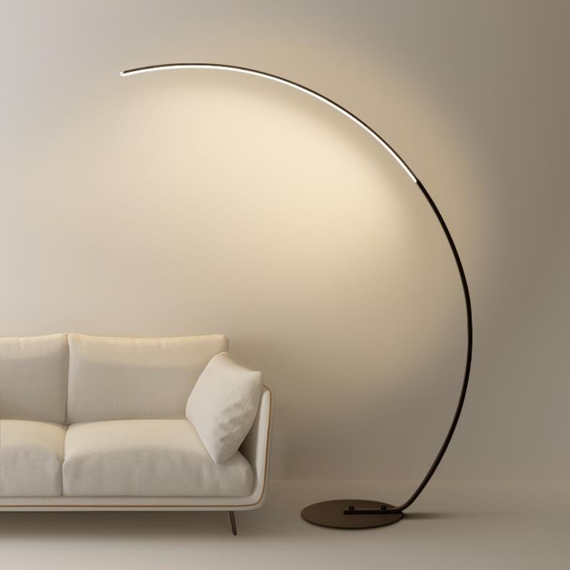 Modern LED Arc Floor Lamp with Remote Control