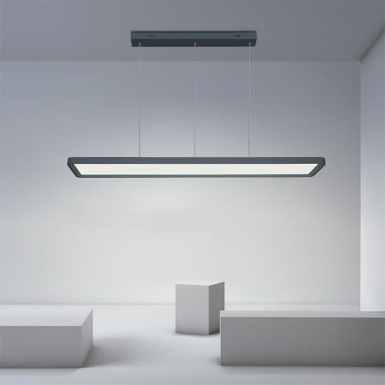 Black Rectangular Modern Farmhouse Chandelier