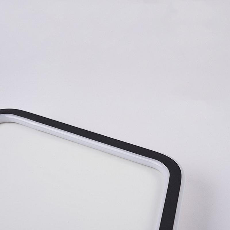 Nordic Hexagon Modern Flush Mount Ceiling Light – Black Iron Frame