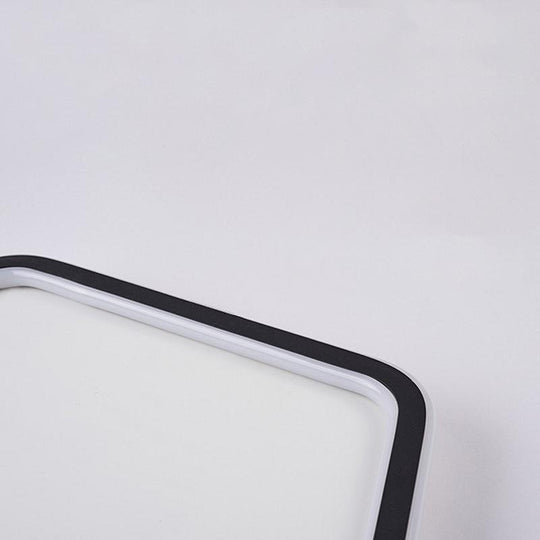 Nordic Hexagon Modern Flush Mount Ceiling Light – Black Iron Frame