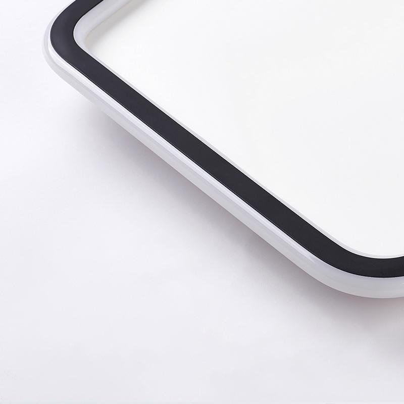 Nordic Hexagon Modern Flush Mount Ceiling Light – Black Iron Frame