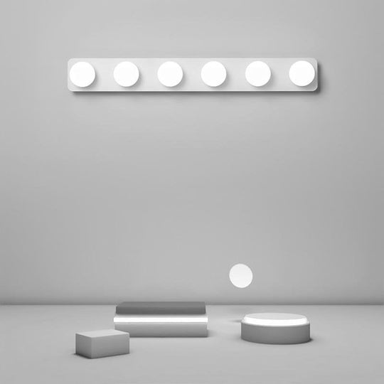 Soft Warm White LED Wall Sconce with 4 or 6 Adjustable Spherical Bulbs