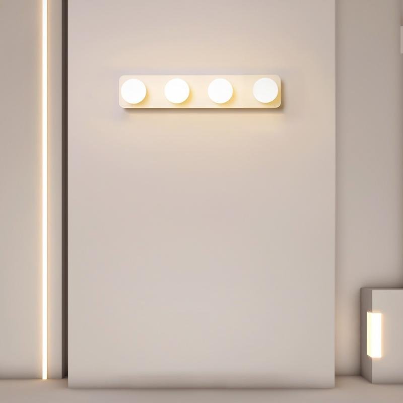 Soft Warm White LED Wall Sconce with 4 or 6 Adjustable Spherical Bulbs