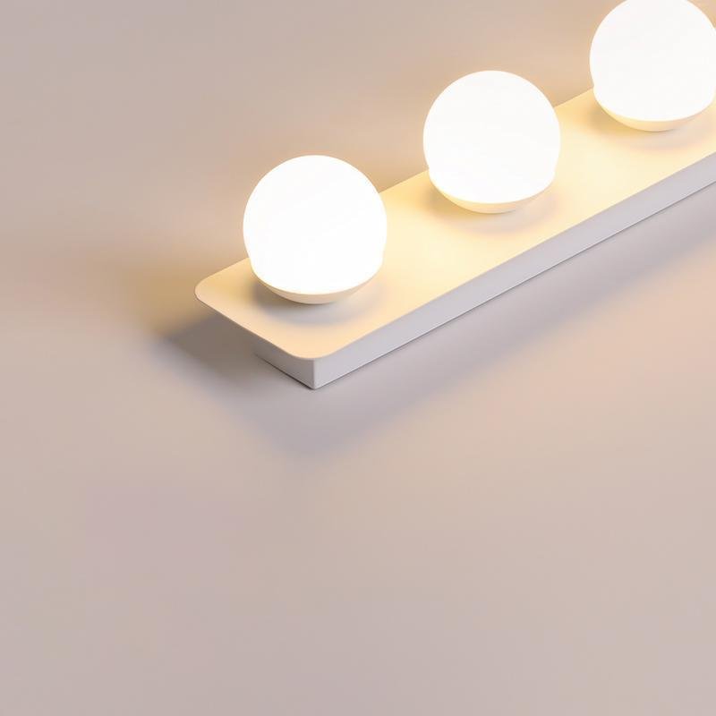 Soft Warm White LED Wall Sconce with 4 or 6 Adjustable Spherical Bulbs