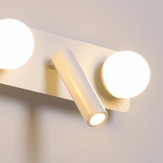 LED Wall Sconce with 5 Adjustable Spherical Spotlights